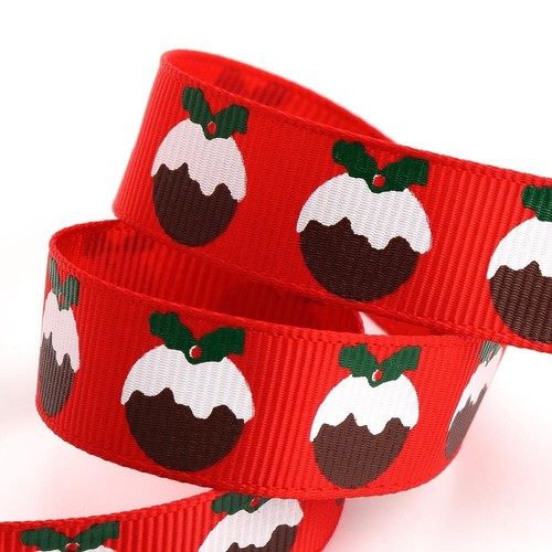 Ruban grosgrain noël 16mm - grosgrain,