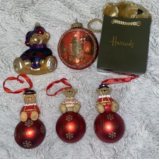 Raro lotto ornamenti Harrods vintage borsa orso di peluche 2004 -2010 spedizione gratuita!