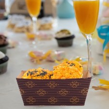  50 Pcs Teglia Piccola Da Forno Contenitore Di Pagnotte Vassoio Per Torte Carta