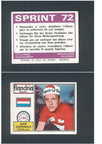 Figurina ciclisti panini - figurina,
