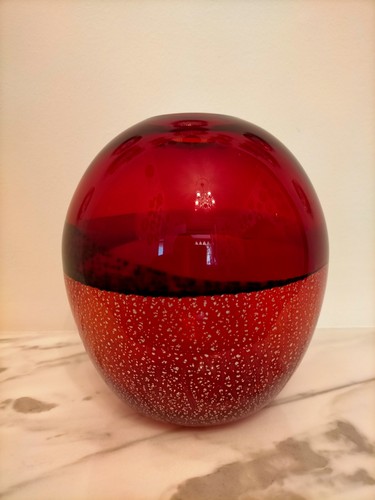 Vaso rosso murano top - vaso,