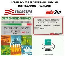 SCEGLI SCHEDE PROTOTIPI-USI SPECIALI-INTERNAZIONALI-VARIANTI