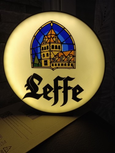 Logo lumineux bière leffe - -,