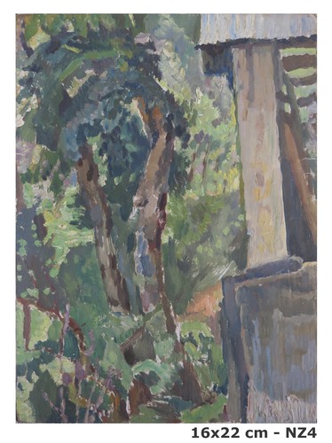 Quadro olio vintage scorcio - quadro,