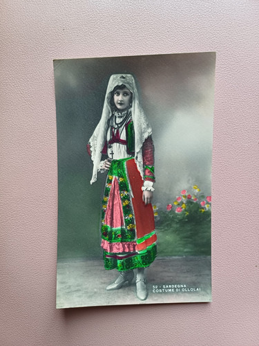 Cartolina costumi sardi - cartolina,