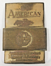 Antica targhetta/emblema caldaia a legna American Radiator Co. primi '900