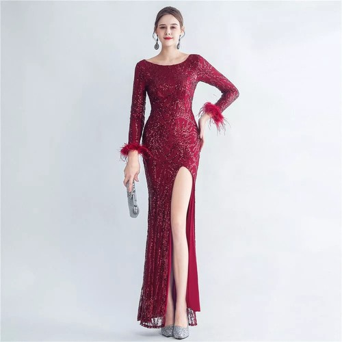 Vestito abito elegante lungo - elegante,