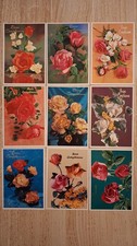 Lotto 9 Cartoline Fiori Buon