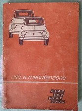 Raro Manuale FIAT 500 e 500 L Originale  1972
