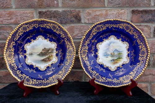 Pair cobalt blue - cobalt, gilted