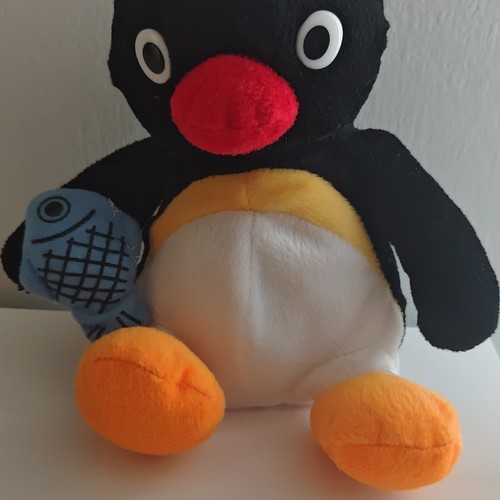 Pingu peluche con pesce 2007 - pingu,