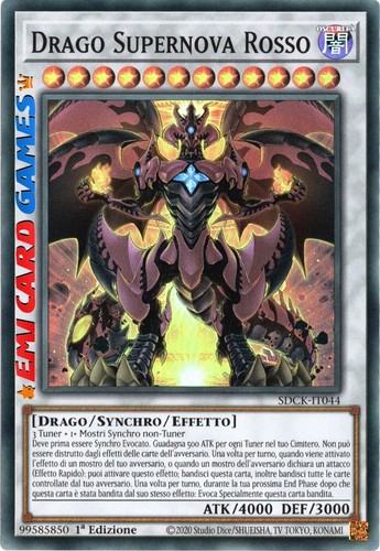 Drago supernova rosso - drago,