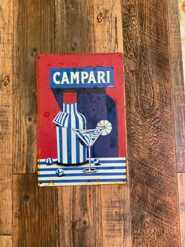 Insegna metallo campari - insegna,