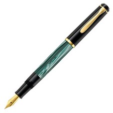 Penna stilografica Pelikan classica M200 verde marmo EF/F/M/B pennino riempimento pistone Giappone