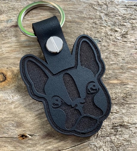 French bull dog keyring - bull,