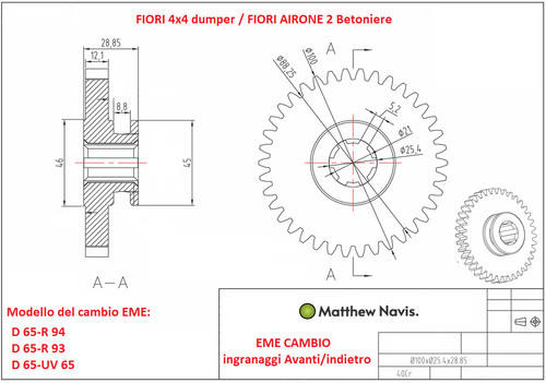 Fiori 4x4 dumper - airone, 2