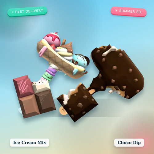 Set mix gelato choco dip - gelato,