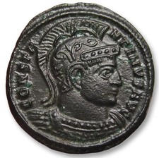 Impero romano. Costantino I (306-337 d.C.). Follis Siscia, 3rd officina