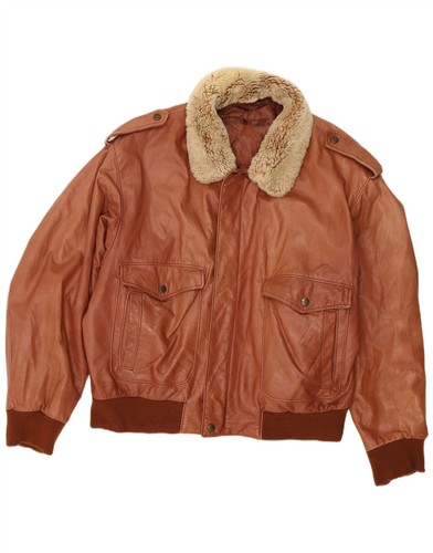 Giacca pelle militare uomo