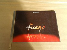 OPUSCOLO DEPLIANT ORIGINALE RENAULT FUEGO PROSPEKT BROCHURE