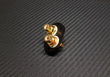 SME 3009 3012 Kit Aggiornamento Braccio RCA Connettore RCA Legno di Ebano Placcato Oro NUOVO