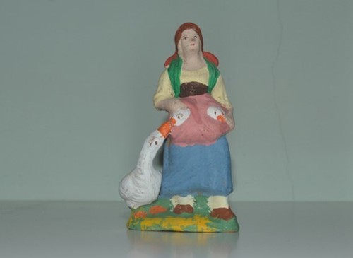 Antico pastore per presepe - , in