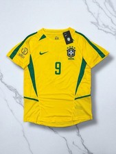 JERSEY RONALDO 9 BRASILE FENOMENO MONDIALE WORLD 02 CUP KOREA JAPAN RETRO SIZE L