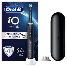ORAL-B BRAUN IO5BLACK SPAZZOLINO ELETTRICO RICARICABILE SENSORE PRESSIONE DISPLA