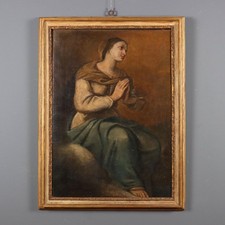 Dipinto Antico Santa in