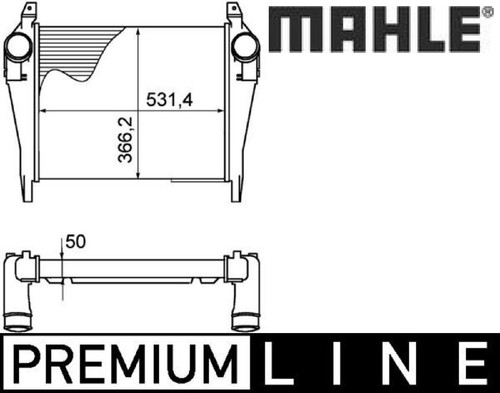 Mahle ci268000p intercooler - ci268000p,