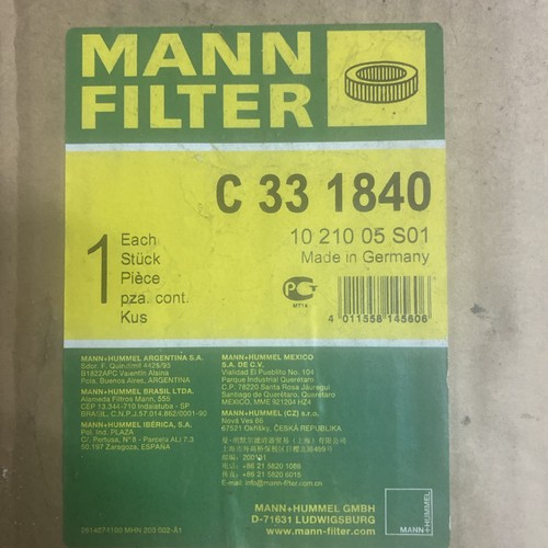 Filtro aria mann - aria, c