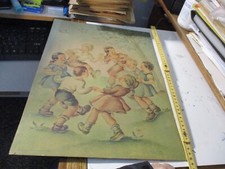 tabella pubbl. cartone SOC. REALE MUTUA ASSICURAZIONE ill. NICOLETTI  Cm. 33x45