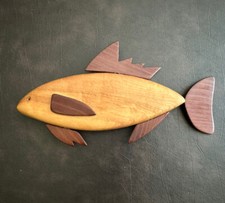 Pesce MCM in legno fatto a