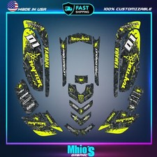 yamaha raptor 660 kit grafica decalcomanie adesivi atv wrap quad tutto l'anno...