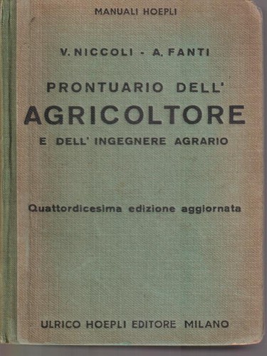 Prontuario dell agricoltore - prontuario, dell'agricoltore