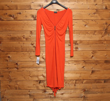 Abito ROCCOBAROCCO Jeans  tg. 42 Usato (Sa1837) Arancione Vintage Donna