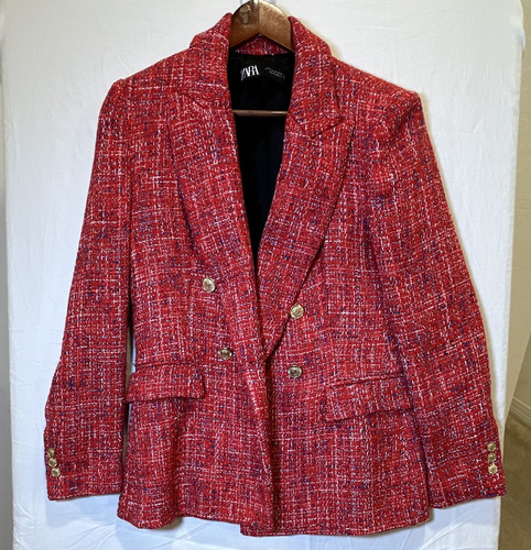 Zara blazer donna rosso - blazer,