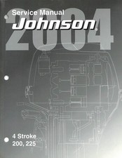 Manuale uso e manutenzione motore fuoribordo Johnson 2004 4 tempi 200 225 Evinrude