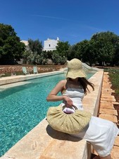 Borsa da spiaggia in rafia 