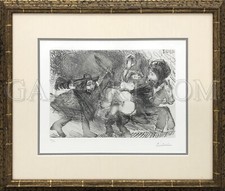 PABLO PICASSO "MAMELOUK ENLEVANT UNE FEMME, ATTACCAQUE PAR UN MOUSQUETAIR" B. 1586