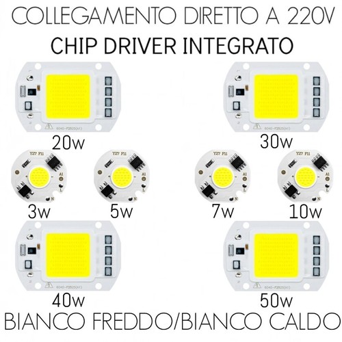 Chip led con driver - led,