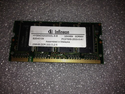 Memoria sodimm ddr - sodimm, infineon
