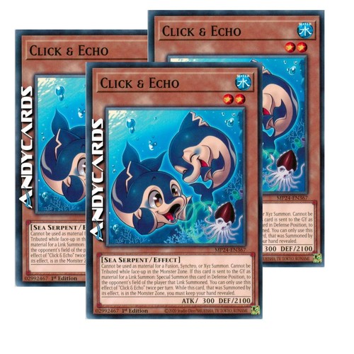 Click echo - &, (click