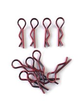 HSPX056 H-Speed Clip Carrozzeria Piegate per 1:8 Buggy (10pc) ROSSO
