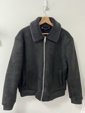 Giacca Zara nera scamosciata