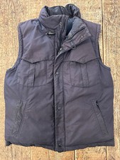 Fay Gilet Vest Smanicato Piuma D’oca Tg M Grigio Ganci Made In Italy Cappuccio