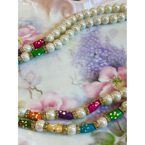 Collana orecchini perle - e,
