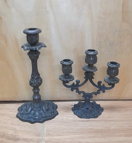 Coppia candelabri antichi - antichi, in