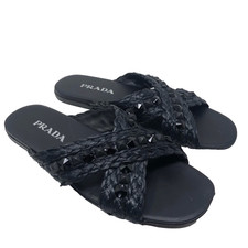 Prada Rafia sandalo incrociato