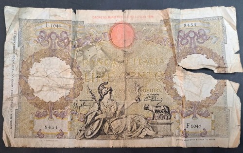 1943 italy 100 lire - italy, p60
